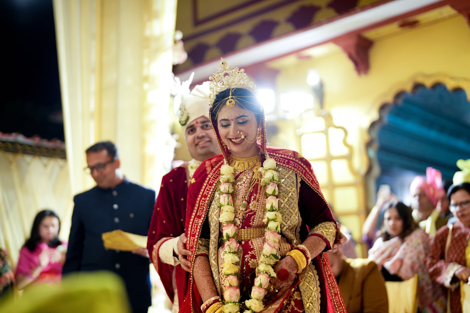 Joyeeta sang Harsh — A Bengali × UP wedding