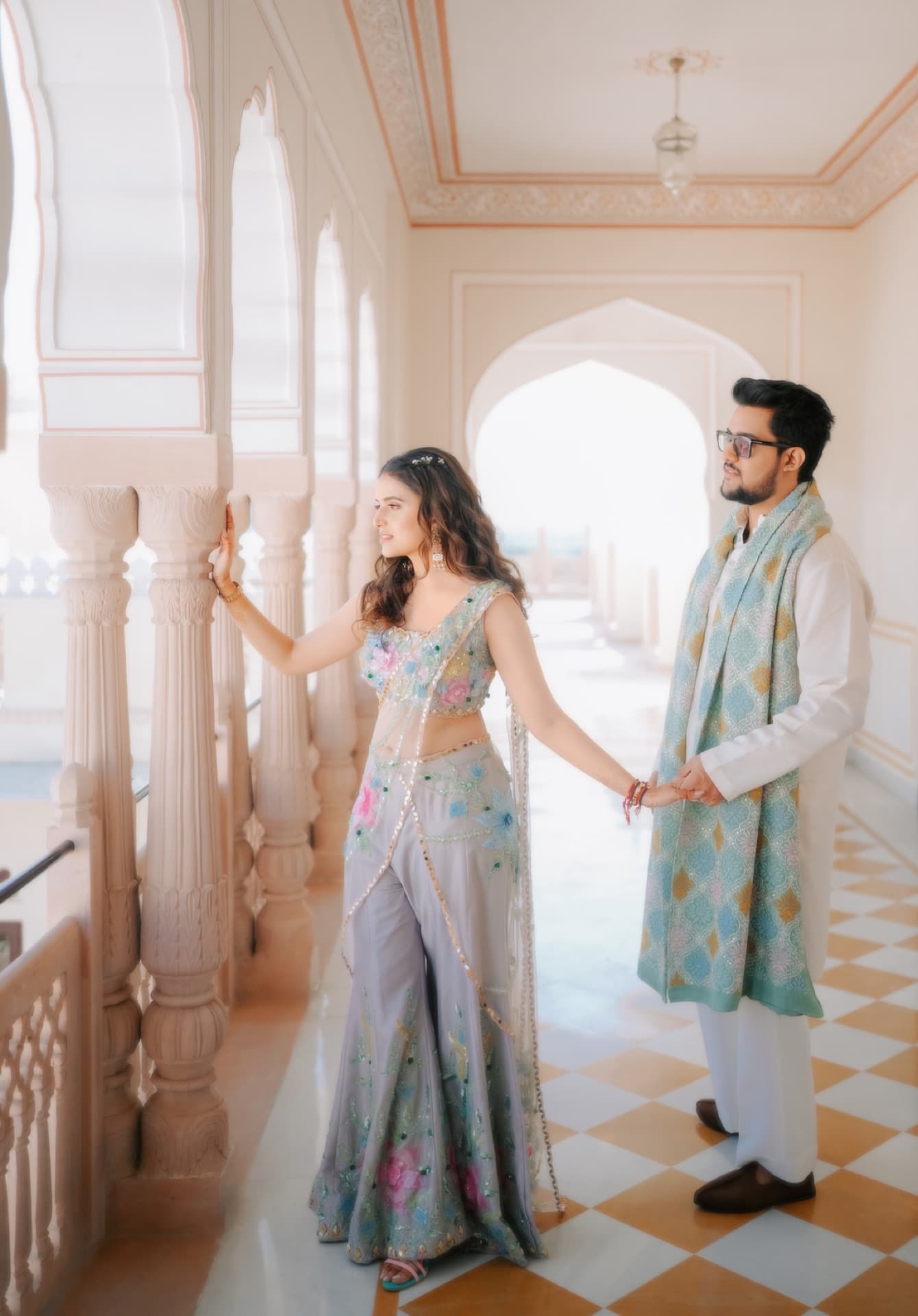 Riya sang Mohit — Jaibagh Palace, Jaipur